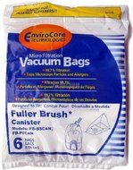 Fuller Brush FB-PTCAN FB-SSCAN Canister vacuum cleaner bags- Generic - 6 pack