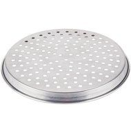 American Metalcraft HADEP16P 16" x 1" Perforated Heavy Weight Aluminum Tapered / Nesting Deep Dish Pizza Pan