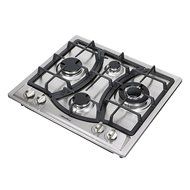 Windmax 23" Curve Stainless Steel 4 Burner Stove NG/LPG Hob Cooktops Cooker N5