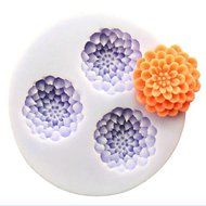 Y&amp;XL&amp;H Bakeware Silicone Flower Shaped Baking Molds for Fondant Candy Chocolate Cake (Random Colors) N3