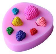 Baking Mold Animal Square 3D Mini Shape Dog Faces 7 Cavity Pink Silicone Mold for Fondant Gum Paste Chocolate... N8