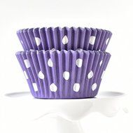 Dot Navy BakeBright Greaseproof Cupcake Liners