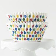Dot Navy BakeBright Greaseproof Cupcake Liners N2