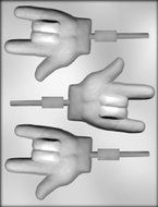 CK Products 4-Inch "I Love You" Sign Language Sucker Chocolate Mold
