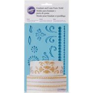 Wilton 409-2529 Damask Fondant Mold, Teal