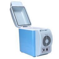 New 12V Blue Car Small Refrigerator Mini Fridge Cooler/Warmer-7.5 L