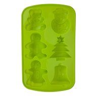 KookieMonsta Christmas Decoration Snowman Design Silicone Cake / Chocolate Molds Baking Cup (Red) N2