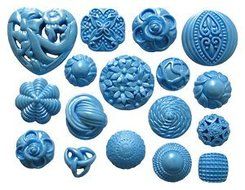 First Impressions Molds Silicone Mould - Button - #1