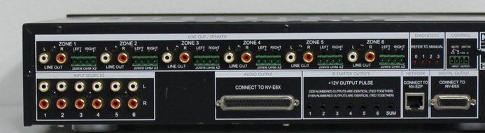 Nuvo NV-E6M Six Source Six Zone Audio Distribution System Amplifier N2