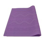 centstar Flower Pattern Silicone Mat Fondant Cake Lace Embossed Cake Mold Mould Purple N2