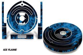 Skin Decal Wrap For iRobot Roomba 650/655 Vacuum Stickers Accessory Kit ICE FLAME