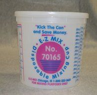E-Z Mix EMX-70165L 5-Quart Plastic Mixing Cup Lids, Box Of 25