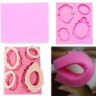 TXIN Fashion Useful Silicone Glasses Frame Chocolate Cake Decorating Sugarcraft Baking Mold N3