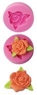 FOUR-C Silicone Mold Rose Fondant Tools Color Pink