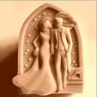 Y&amp;XL&amp;H Wedding Kiss Shaped Fondant Cake Chocolate Silicone Mold