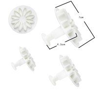 Kobwa(TM) Cake Jelly Candy Marzipan Fondant Torte Kuchen Baking Mold Set (White, Set of 33 Pcs) with Kobwa's Keyring N5