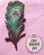 Peacock Feather Silicone Mold Cake Decorating Sugar Flower FDA Approved N4