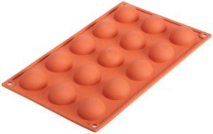 Silikomart Siliconflex Half-Sphere Mold, 1.57 Inch Diameter x 0.78 Inch High N2