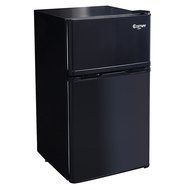 Giantex 2 Door 3.4 Cu. Ft Compact Refrigerator, Black