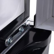 Giantex 2 Door 3.4 Cu. Ft Compact Refrigerator, Black N2