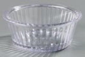 Carlisle 084407 SAN Fluted Ramekin, 2 oz Capacity, Clear (Case of 48)