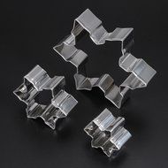 3 Pcs/Lot Snowflake Shape Cookie Cutter Stainless Steel Snow Form Cookie Mold Diy Fondant Chocolate Cake Decoration... N5