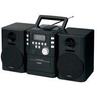JENSEN CD-725 Portable CD Music System with Cassette &amp; FM Stereo Radio