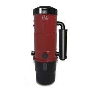 Central Vacuum Unit System with Electric Hose Power Nozzle Kit Color: Red