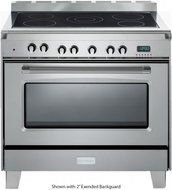 Verona VCLFSEE365SS 36&quot; Verona Classic Series Electric Range Oven with 5 Elements, Black Ceramic Top, 4 cu. ft...