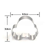 tyoungg 5 pcs / Set Vehicle Car Airplane Ship Train Shape Stainless Steel Cookie Cutter Fondant Cutter N6