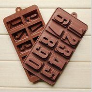 Y&amp;XL&amp;H 10 Hole Number Shape Cake Ice Jelly Chocolate Molds,Silicone 22&iexcl;&Aacute;11.2&iexcl;&Aacute;2 CM(8.7&iexcl;&Aacute;4.4&iexcl;&Aacute;0.8 INCH)