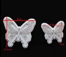 2X Butterfly Cake Fondant Decorating Sugarcraft Cookie Lovely Cutters Mold N2