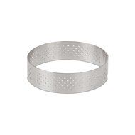 DeBuyer Valrhona Perforated Tart Ring - 2.95 inch Diameter
