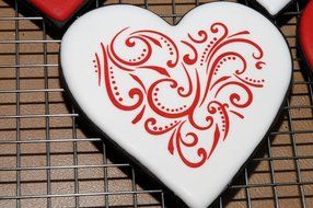 Designer Stencils C351 Contemporary Hearts Cookie Stencils, Beige/Semi-Transparent N5