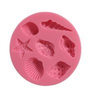 Yunko Sea Shell Starfish Shape Chocolate Silicon Mold Fondant Cake Decoration Mold