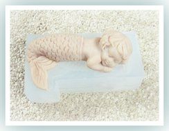 Mold Baby Mermaid 3 Inch Soft Silicone Mold N5