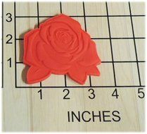 Tea Party Rose Shaped Cookie Cutter and Stamp #1269