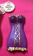 Bachelorette Party Sexy Corset, for fondant, chocolate and more...Silicone Mold By Oh! Sweet Art FDA Approved... N3