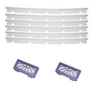 Iautomatic 2 hepa Filters + 6 Blades Replacement For Neato XV-11 xv-12 xv-14