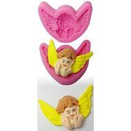Sher FOUR-C Fondant Molds Angel Cupcake Top Decorating Tools Color Pink
