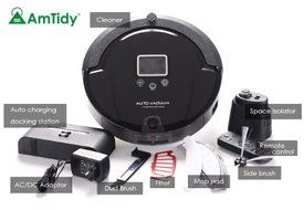 Amtidy A320 New Automatic Robot Vacuum Cleaner with 4-in-1 Multifunctio-black N4