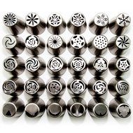 Russian Piping Tips Set - Cake Decorating Kit - Professional Tri Color Coupler And Reusable Silicone Pastry Bag... N5
