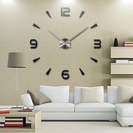wall clock quartz living room diy clocks modern design watch horloge murale Acrylic mirror 3d stickers