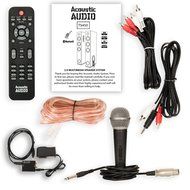 Acoustic Audio TSi450 Bluetooth Powered Floorstanding Tower Multimedia Speakers with Optical Input and Mic TSi450DM1 N2