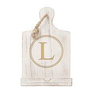 Cathy's Concepts Personalized Wooden iPad &amp; Recipe Stand, White, Letter W N53