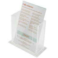 Cal-Mil 205 Freestanding 5.5" x 6" x 2" Menu Rack