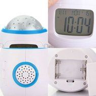 Music Starry Star Sky Night Light Projection LED Thermometer Digital Alarm Clock. N4