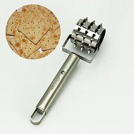 Y&amp;XL&amp;H Stainless Steak Bread Pizza Dough Pastry Hole Docker Roller for Bakery N2
