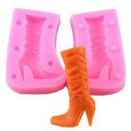 Mujiang Silicone Chocolate Mold High-heel Candy Making Kit Fondant Shoe Molds N15
