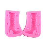 Mujiang Silicone Chocolate Mold High-heel Candy Making Kit Fondant Shoe Molds N16